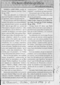 Fichero bibliográfico  [artículo] Carlos René I.