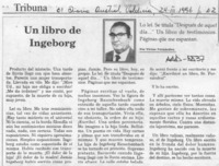 Un libro de Ingeborg  [artículo] Víctor Fernández.