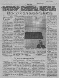 Eficacia y fe para entender la historia  [artículo] Loreto Novoa.