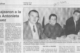 Homenajearon a la poetisa Antonieta Rodríguez  [artículo].