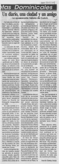 Un diario, una ciudad y un amigo