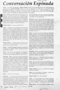 Conversación espinuda  [artículo].