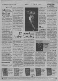El cronista Pedro Lemebel  [artículo] Soledad Bianchi.
