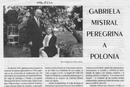 Gabriela Mistral peregrina a Polonia  [artículo] Zdzislaw Jan Ryn.