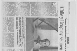 Chile y Uruguay se unen por la cultura