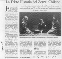 La Triste historia del Zorzal Chileno  [artículo].