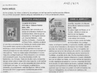 Para niños  [artículo] Ana María Galmez.