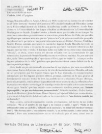 De la huella sin pie