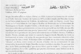 De la huella sin pie