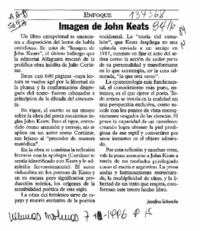 Imagen de John Keats  [artículo] Josefina Schencke.