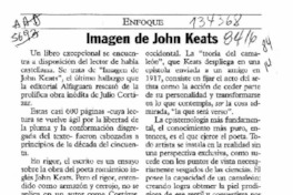 Imagen de John Keats  [artículo] Josefina Schencke.
