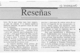 Moradores de la lluvia  [artículo] Hernán Poblete Varas.