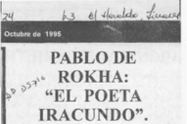 Pablo de Rokha, "El poeta iracundo"  [artículo] Jaime Gatica Jorquera.
