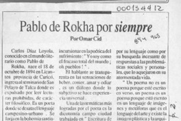 Pablo de Rokha por siempre  [artículo] Omar Cid.