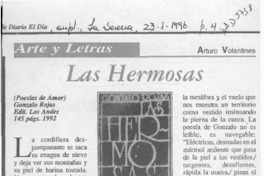 Las hermosas  [artículo] Arturo Volantines.