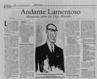 Andante lamentoso  [artículo] Enrique Lafourcade.