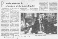 Premio Nacional de Literatura visitará Los Angeles  [artículo].