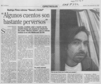 "Algunos cuentos son bastante perversos"