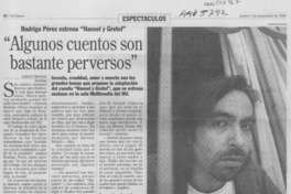 "Algunos cuentos son bastante perversos"