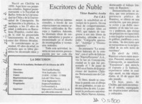 Escritores de Ñuble  [artículo] C. R. I.