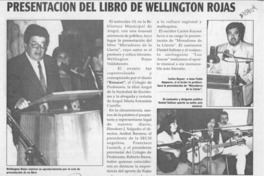 Presentación del libro de Wellington Rojas Valdebenito  [artículo].