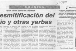 La desmitificación del exilio y otras yerbas  [artículo] Alfredo Scroff.