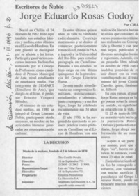 Jorge Eduardo Rosas Godoy  [artículo] C. R. I.