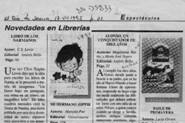 Novedades en librerías  [artículo].