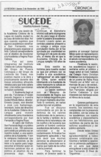 Sucede  [artículo] Josefina Acevedo Cuevas.