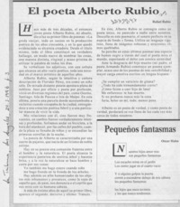 El poeta Alberto Rubio  [artículo] Rafael Rubio.