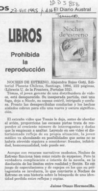 Libros  [artículo] Jaime Otazo Hermosilla.