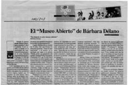 El "Museo abierto" de Bárbara Délano  [artículo] José Christian Páez.