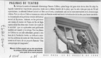 Páginas de teatro  [artículo].
