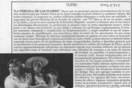 La Pérgola de las flores  [artículo].