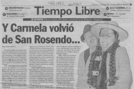 Y Carmela volvió de San Rosendo --  [artículo] Carmen Mera O.