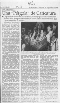 Una "pérgola" de caricatura  [artículo] Juan Antonio Muñoz H.