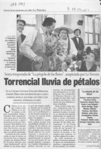 Torrencial lluvia de pétalos  [artículo] Leopoldo Pulgar I.