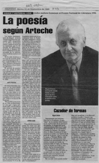 La Poesía según Arteche  [artículo].