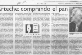 Arteche, comprando el pan  [artículo] Filebo.