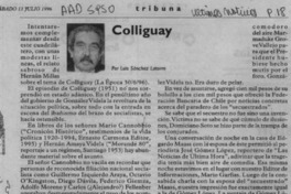 Colliguay  [artículo] Luis Sánchez Latorre.