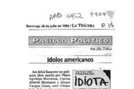 Idolos americanos  [artículo] José Zúñiga.