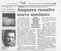 Ampuero resuelve nuevo asesinato  [artículo].