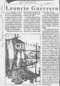 Leoncio Guerrero  [artículo].