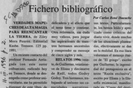 Fichero bibliográfico  [artículo] Carlos René Ibacache.