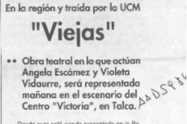 "Viejas"  [artículo].