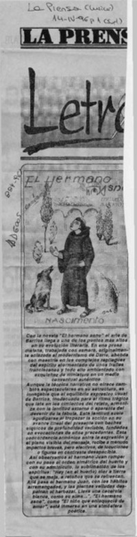 El Hermano asno  [artículo].