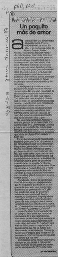 Un poquito más de amor