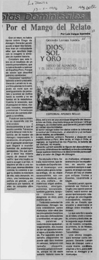 Por el mango del relato  [artículo] Luis Vargas Saavedra.