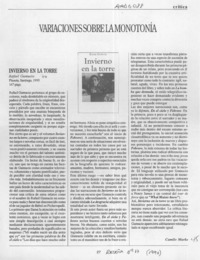 Variaciones sobre la monotonía  [artículo] Camilo Marks.