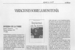 Variaciones sobre la monotonía  [artículo] Camilo Marks.